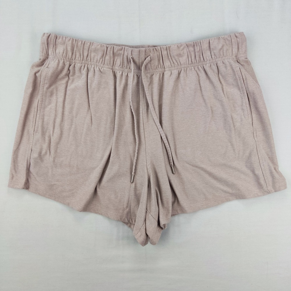 All in Motion Shorts Womens‎ XL Mauve Taupe Lounge Athletic Drawstring Pockets